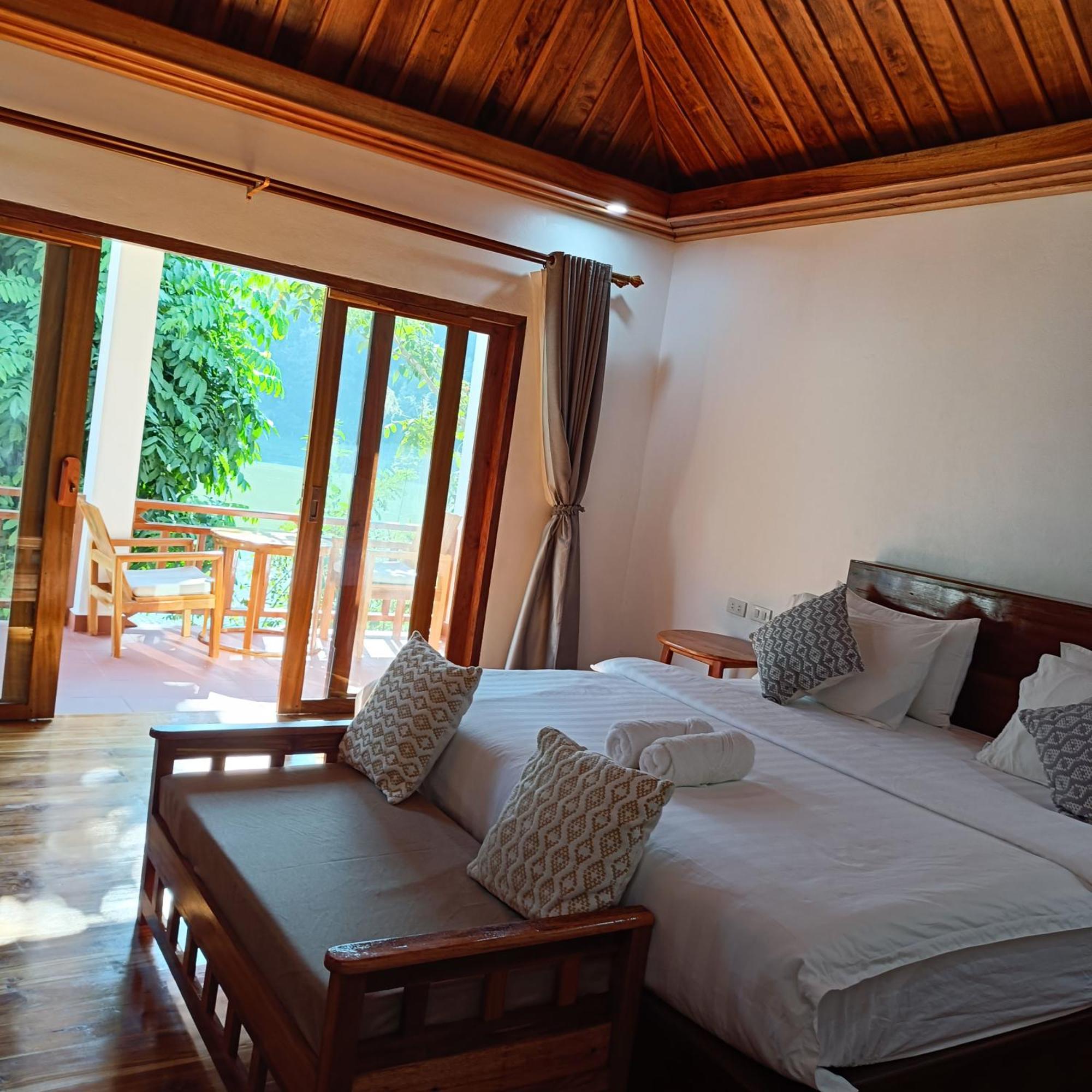 Nam Ou View Villa Nong Khiaw Ngoại thất bức ảnh